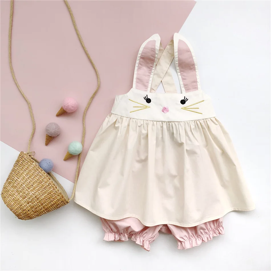 Новинка 2019 одежда для маленьких девочек милая хлопковая юбка на подтяжках с