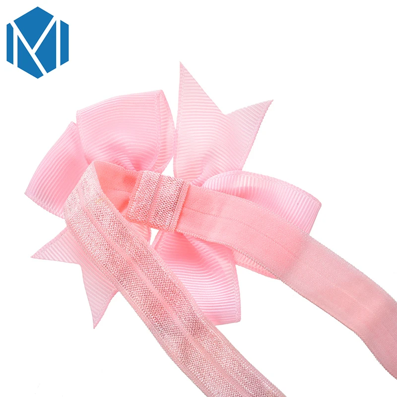 20 шт./лот Детская повязка на голову с бантом эластичная резинка для волос девочек