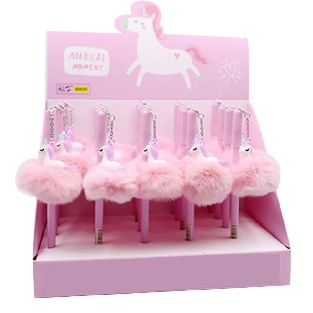 Милая ручка с единорогом и фламинго гелевые чернила роликовым шариком гелевая