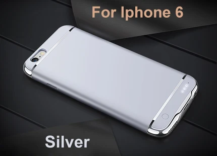 Чехол для зарядного устройства для iphone 6, 6 plus, 2500 мАч/3500 мАч, внешний аккумулятор, ультра тонкий внешний резервный чехол для iphone 7, 7 plus - Цвет: i6 Silver