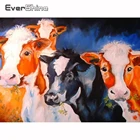 Алмазная вышивка с изображением коровы и животных