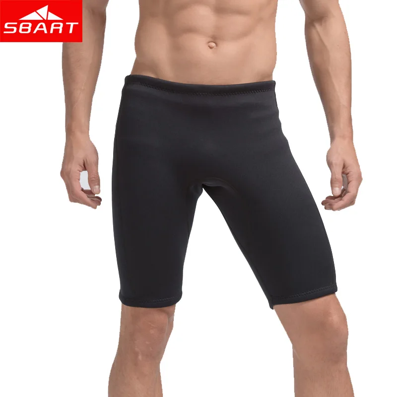 SBART Men Swim Jammers 3MM Neoprene Sunscreen Swimsuits Bathing Suit Swimming Beach Shorts Pant Trunks Jammers Large Size L-4XL