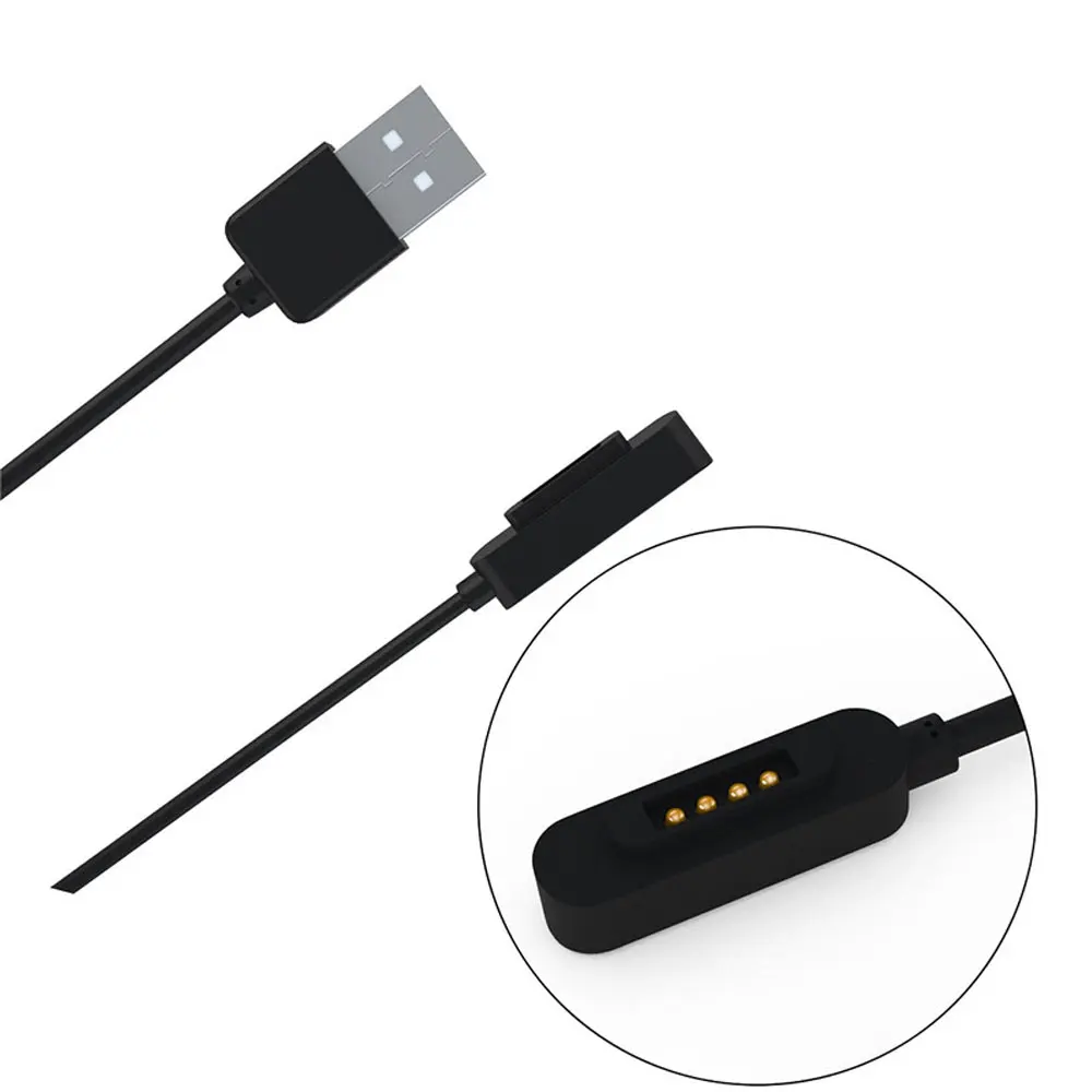 Новые черные Смарт-часы USB Магнитный кабель для зарядки провод ASUS ZenWatch 2 |