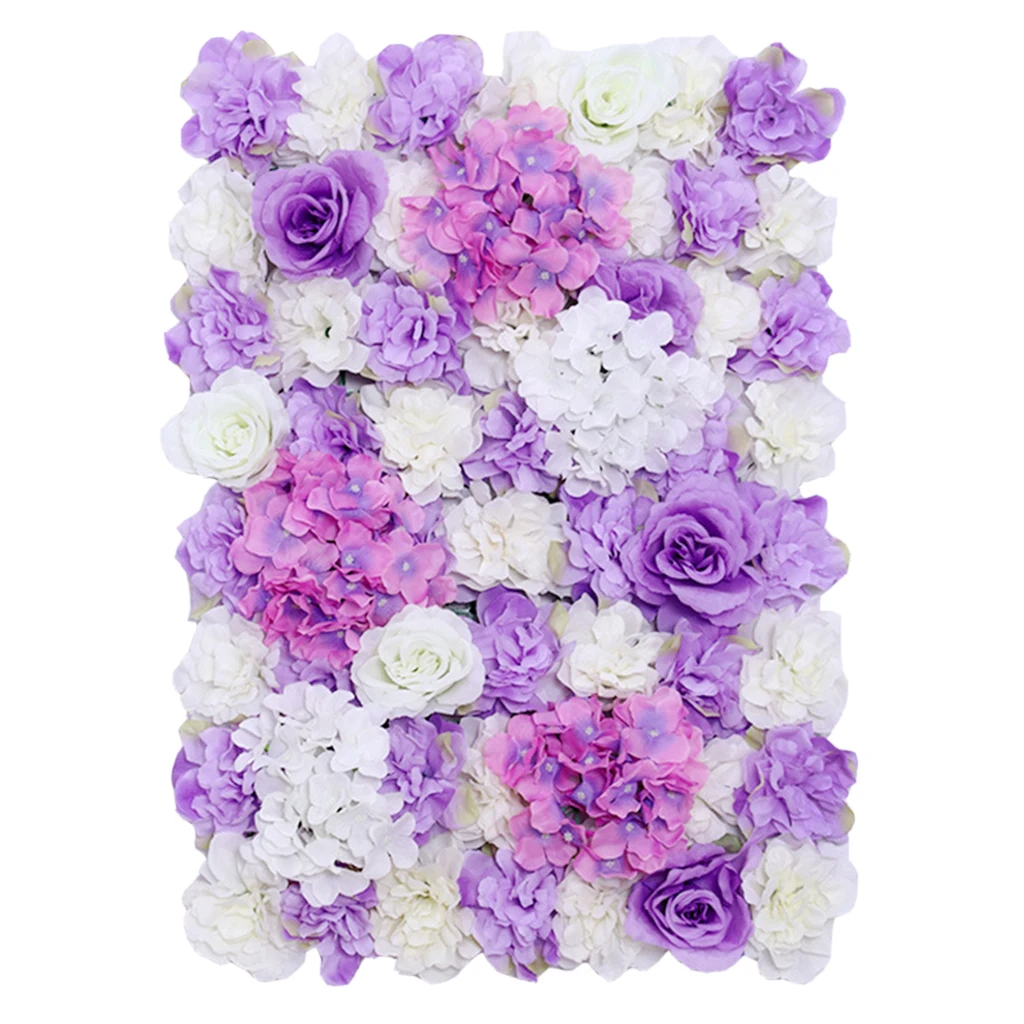 

12pcs Artificial Flower Wall Panels Wedding Party Backdrops Photo Props