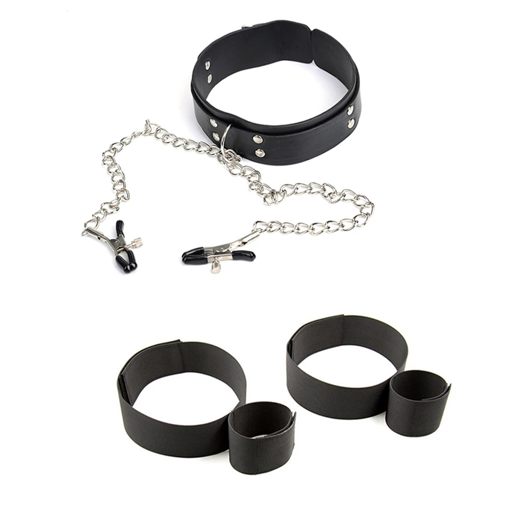 БДСМ наручники лодыжки манжеты Связывание соски зажимы раб ограничения взрослые