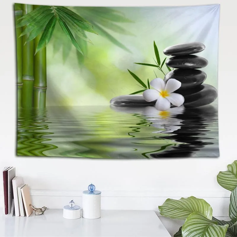 Фоновая ткань гобелен для балдахинов настенный под заказ спа дзен камни спальня