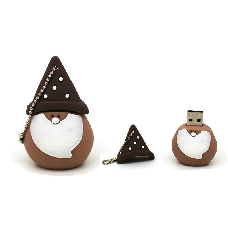 Мультфильм рождественские подарки Санта-Клаус Снеговик USB флэш-накопитель