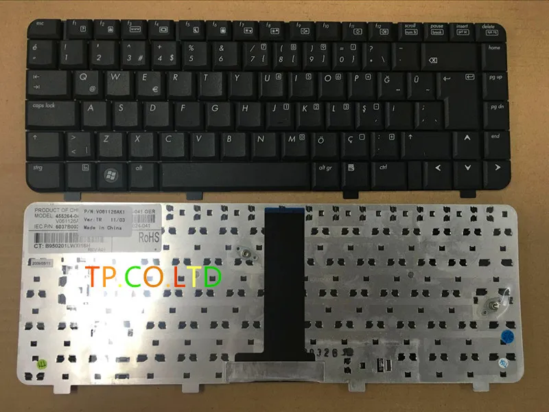 Фирменная оригинальная новая Турецкая клавиатура для HP Compaq 6520 6520s 6720 6720s 540 550 TR