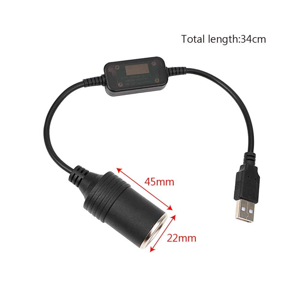 Разъем адаптера конвертер адаптер проводной контроллер USB 5V 12V авто аксессуары