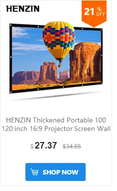 HENZIN 40 дюймов 16:9 мини настольный проектор экран HD Матовый белый портативный Настольный проекционный экран для светодиодный/lcd/DLP проекторы