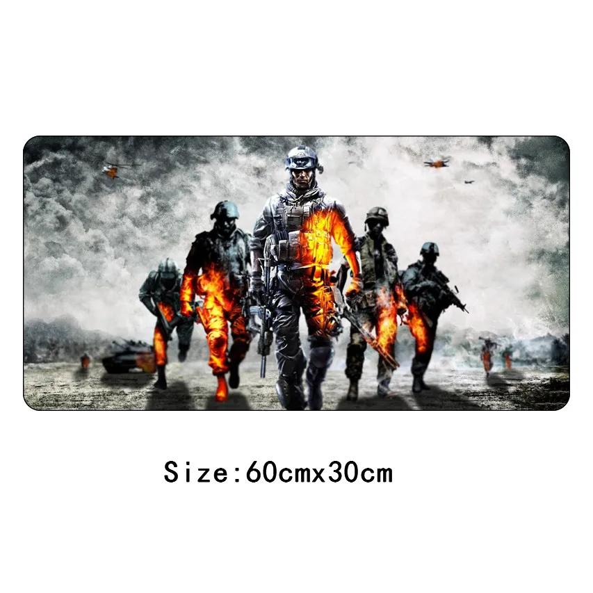 SIANCS Большой 60X30 см Battlefield 3 коврик для мыши XL игровой геймер Коврик для мыши Клавиатура офисный стол коврик - Цвет: NO.6