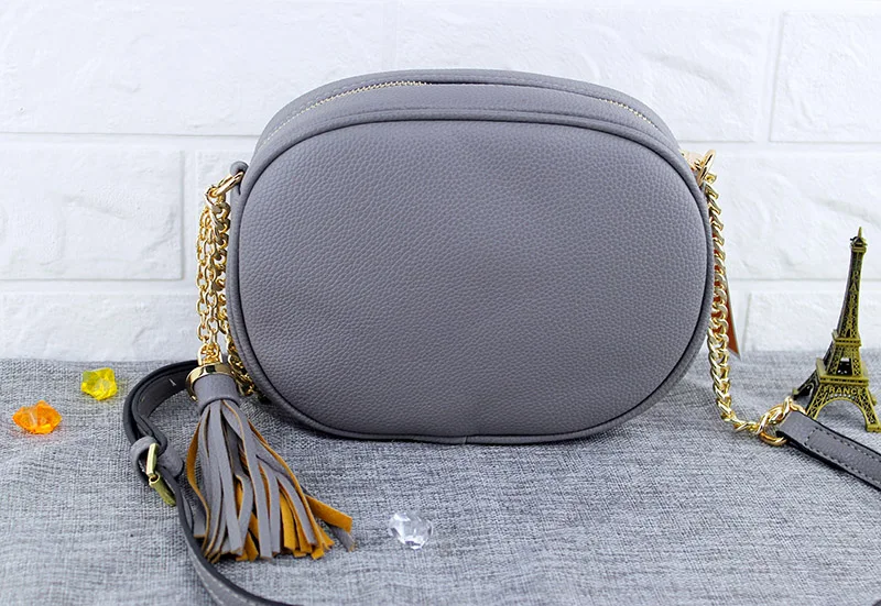 Fashion Round bag New PU Leather Ladies Casual Tote Handbags Women Messenger Bags Crossbody Shoulder Bag