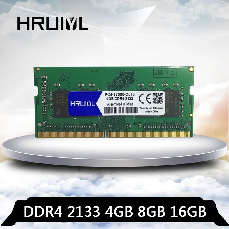 Оперативная память HRUIYL для ноутбука DDR4 4 ГБ 8 16 2133 МГц PC4 17000 DDR Гб 260 контактов