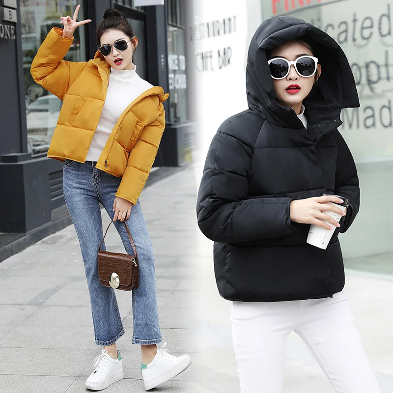 Зимняя женская куртка abrigos mujer invierno, верхняя одежда, короткая стеганая Женская парка с подкладкой, Женское пальто, jaqueta feminina