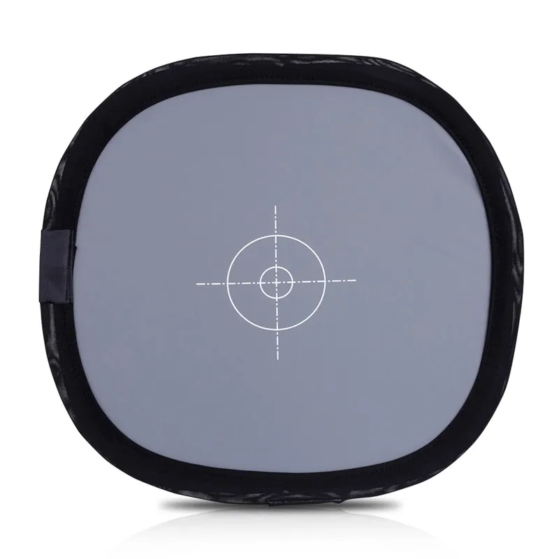 Складной двухсторонний отражатель для камеры Lightdow 12 дюймов 30 см 18% дюйма серая