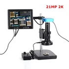 21MP промышленный микроскоп камера комплект HDMI USB 180X C-mount зум объектив 60 LED свет с 8 