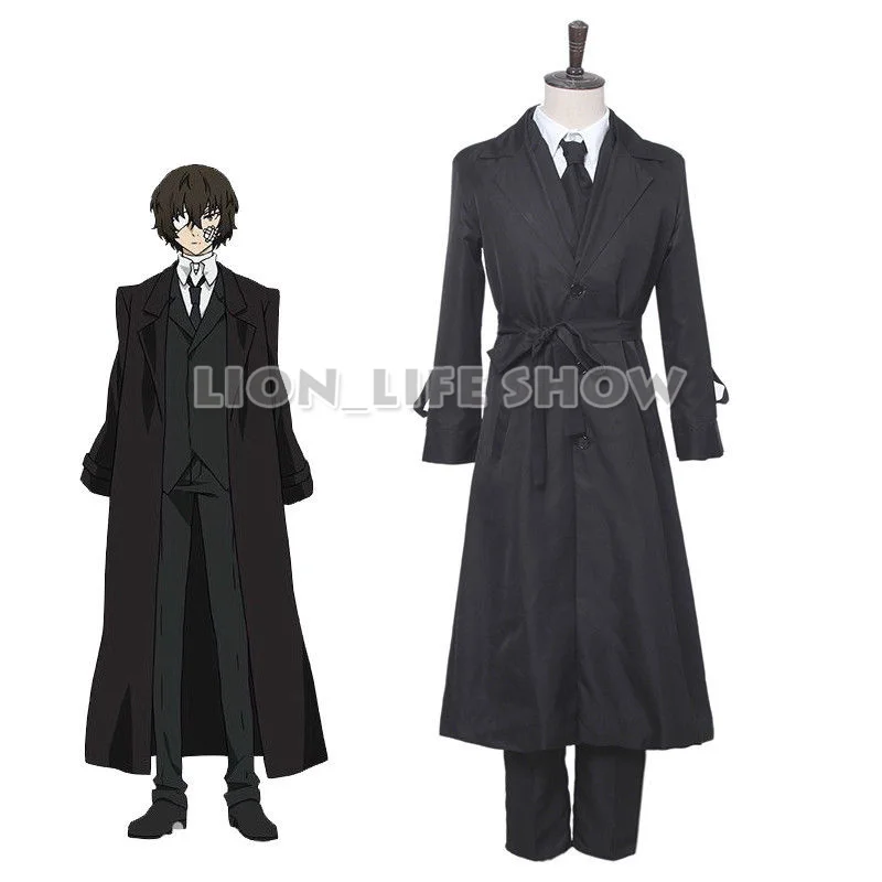 

Костюм для косплея Bungo Stray Dogs дазай Осаму Black Time, полный комплект
