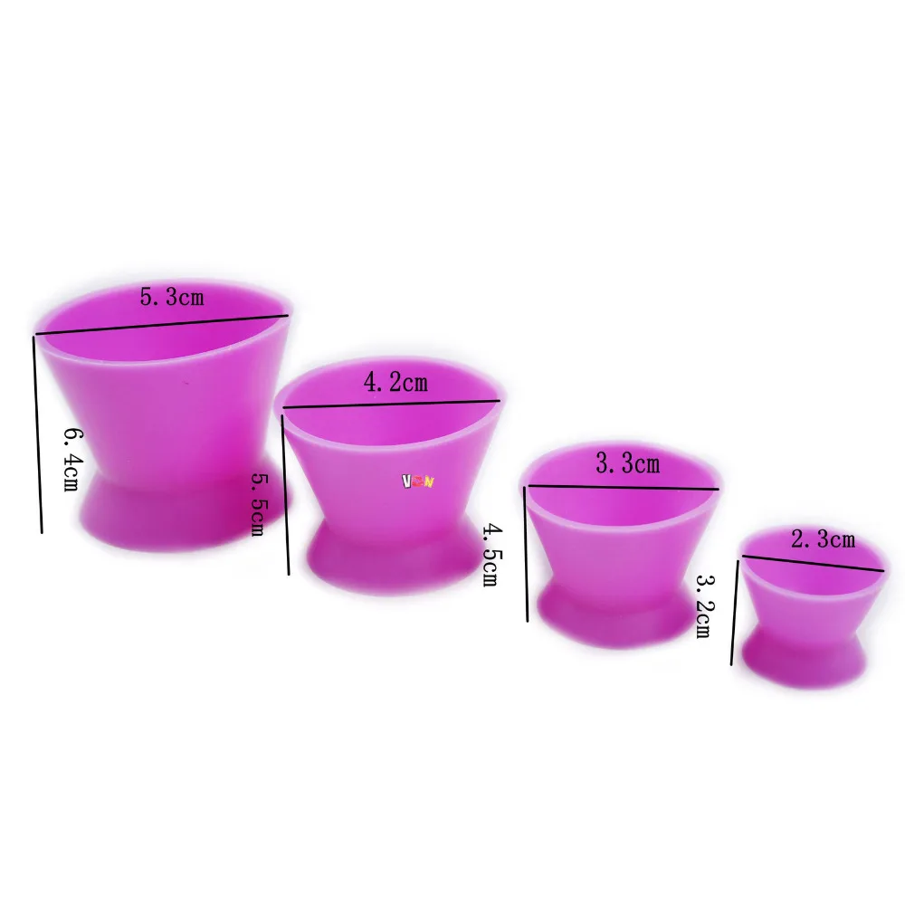 Red New Dental Lab силиконовая чаша для смешивания Cup 4 шт./компл.|Отбеливание зубов| |