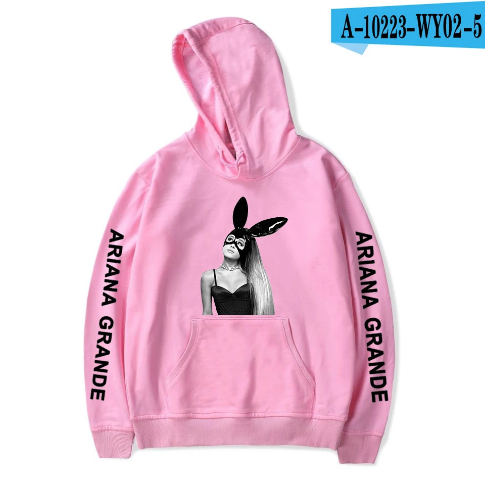Ariana Grande, Мужская/женская одежда с капюшоном,, Харадзюку, хип-хоп стиль, повседневные Толстовки, Толстовки, опасная женщина, с принтом размера плюс 4XL - Цвет: pink