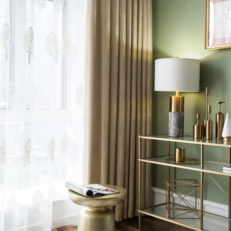 Однотонные светонепроницаемые шторы в скандинавском стиле 90% затемнения серые