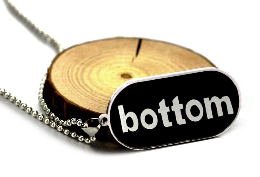 Youe shone Gay Pride Bottom Comical Ювелирная бирка для собак ожерелье|dog tag necklace|jewelry dognecklace necklace |