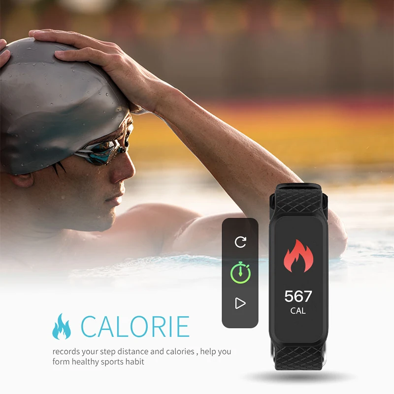 L38I цветной экран Смарт Браслет Bluetooth 4 0 динамический монитор сердечного ритма