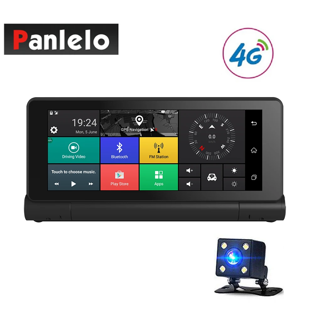 Автомобильный видеорегистратор DVR 6 86 &quotAndroid 5 0 автомобильный gps навигатор 1080 P 3g/4G