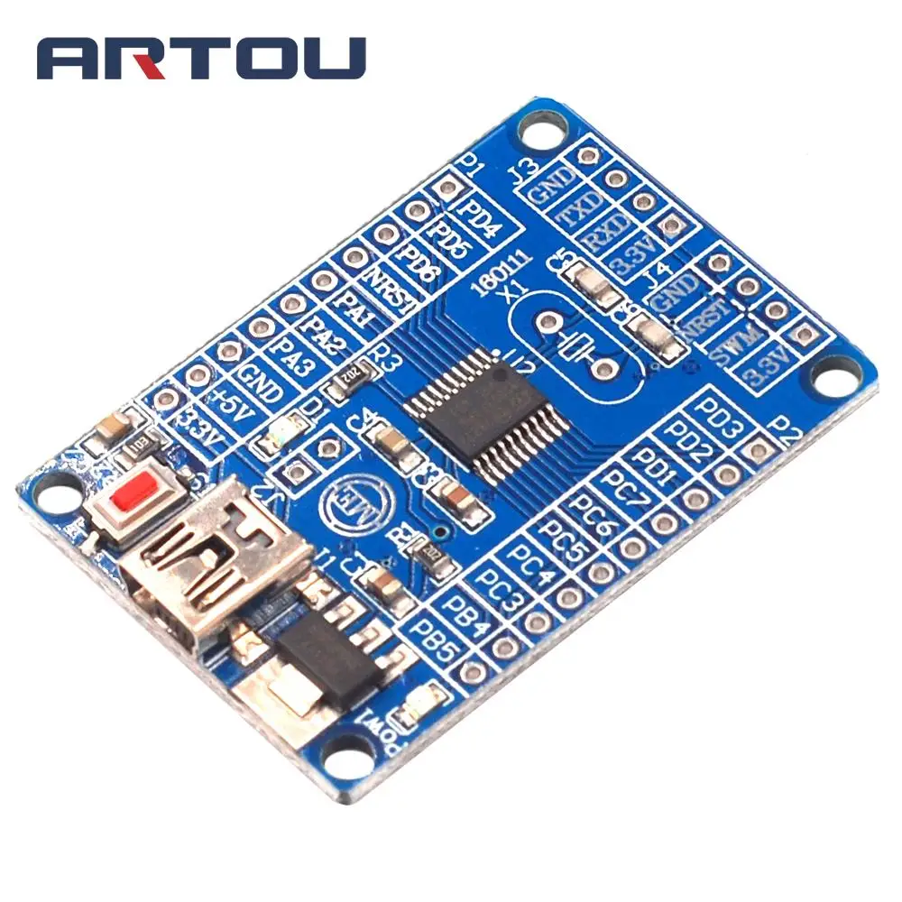 Плата разработки STM8S обучающая плата маленькая системная STM8S003F3P6 | Электронные