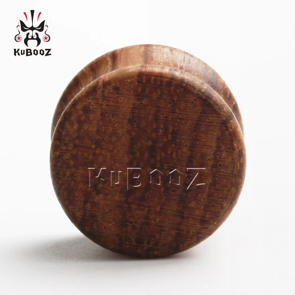 plug Kubooz пирсинг красная вишня деревянные серьги Беруши Тоннели тела ювелирные расширители оптовые серьги - Окраска металла: plug