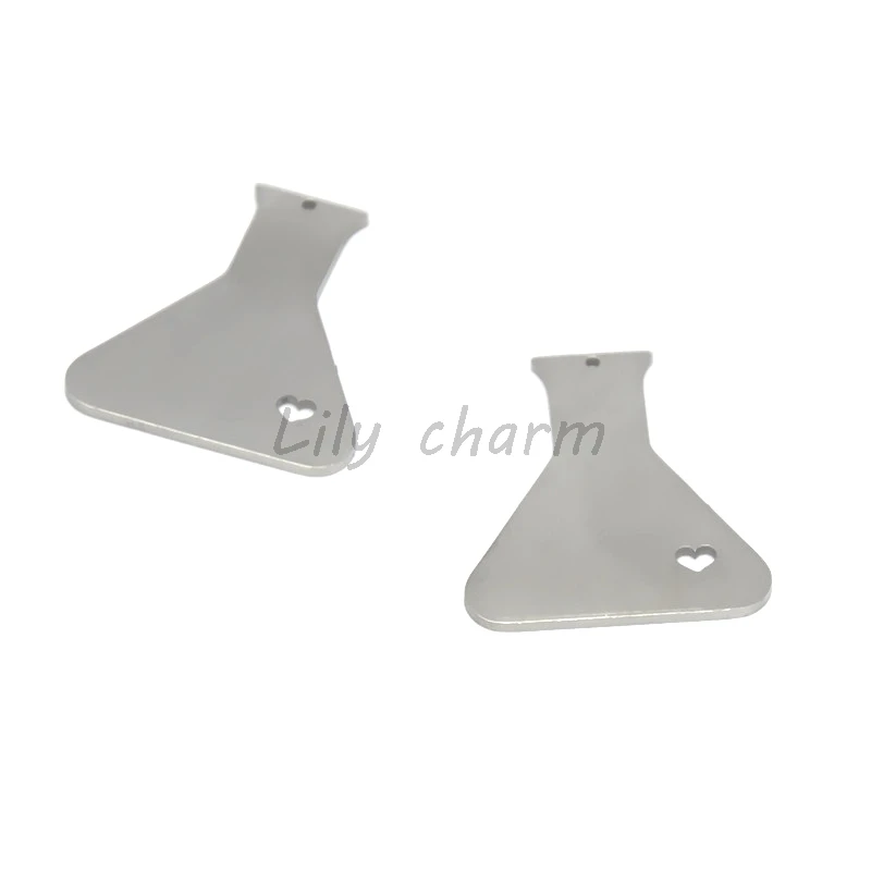 5 шт./лот наука эрленмейер колба химия Шарм ботаник Подвеска любовь Серебряный