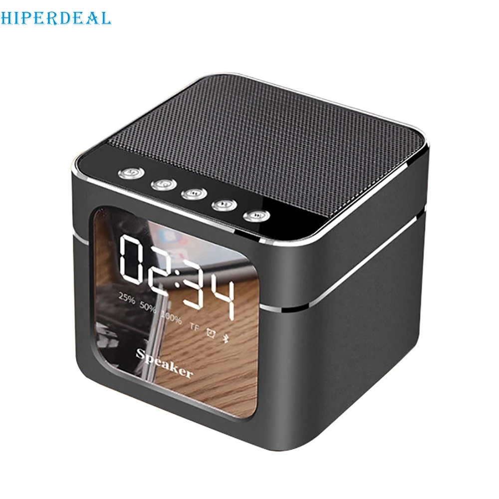 HIPERDEAL Q5 Мини Будильник Bluetooth беспроводной динамик супер бас стерео TF карта аудио динамик для телефона ПК# J