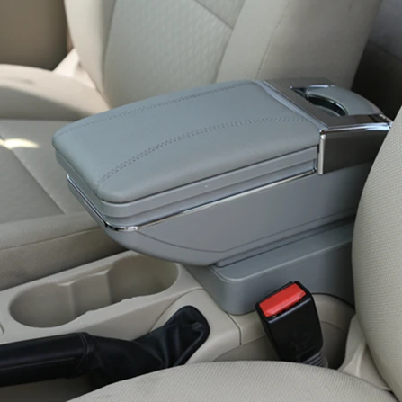 A Styke Gray Ящик для хранения для Suzuki Swift 2005- подлокотник центр консоль коробка - Название цвета: A Styke Gray