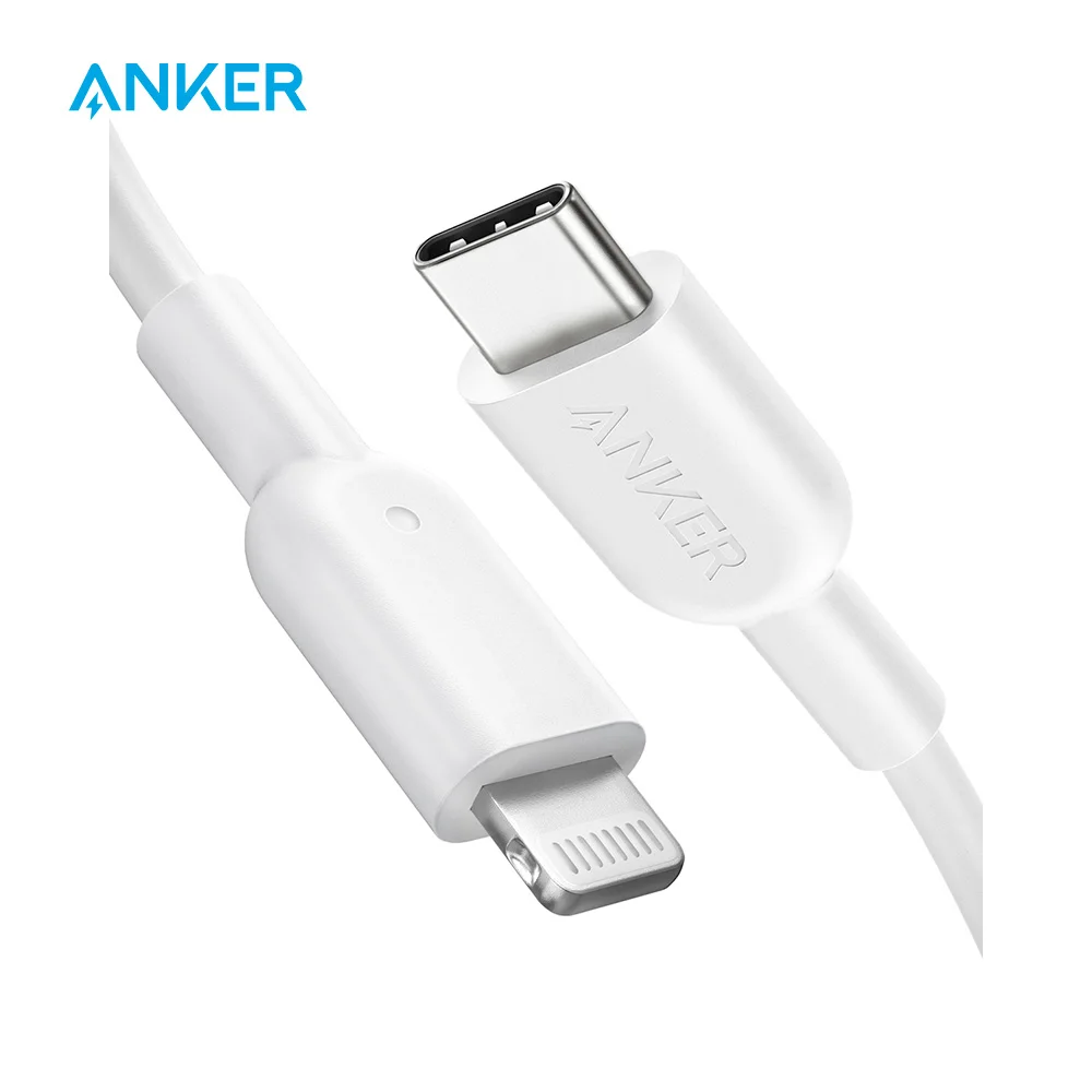 Anker USB C к кабелю Lightning, Apple MFi сертифицирован, power Line II для iPhone X/XS/XR/XS Max/8/8 Plus, поддерживает доставку питания