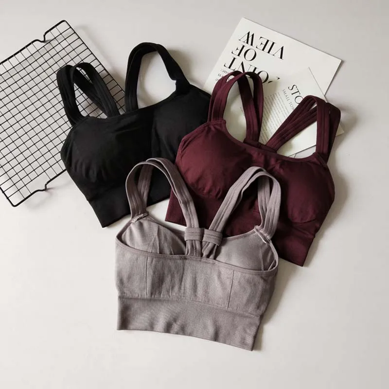 Профессиональный высокопрочный женский спортивный бюстгальтер с плечевым