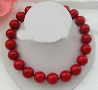 beautiful 20mm south red shell sea pearl necklace 18 birthday gift aaa style fine noble real natural free shipping