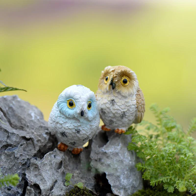 4 шт./компл. креативная пасторальная искусственная сова миниатюрная фигурка совы