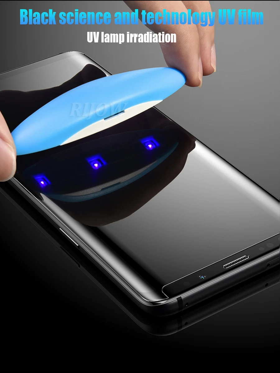 Ультрафиолет закаленное стекло для samsung Galaxy Note 10 Pro полная жидкая клеевая Защита экрана для samsung S10e S10 5G Note 10 Plus