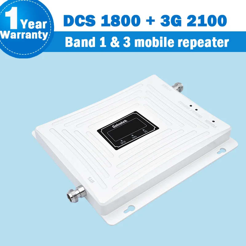 Lintratek 3g 4 г WCDMA/DCS/LTE сигнала Dual Band Repeater Дисплей Группа 1 и 3 1800/ 2100 мГц мобильного