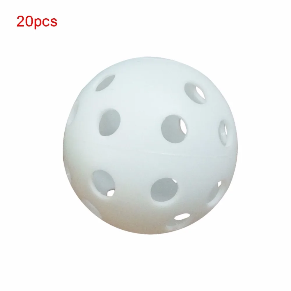 

20pcs/lot 41mm Golf Plastic Airflow Hollow Training Balls Outdoor Golf Practice Balls Hole Golf Balls Golf Accessories