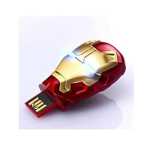 Модель, Железный человек, USB флеш-накопитель, 64 ГБ, 32 ГБ, 16 ГБ, 128 ГБ, Автомобильный ключ, карта памяти, флеш-накопитель, u-диск, флешки, светильник для глаз