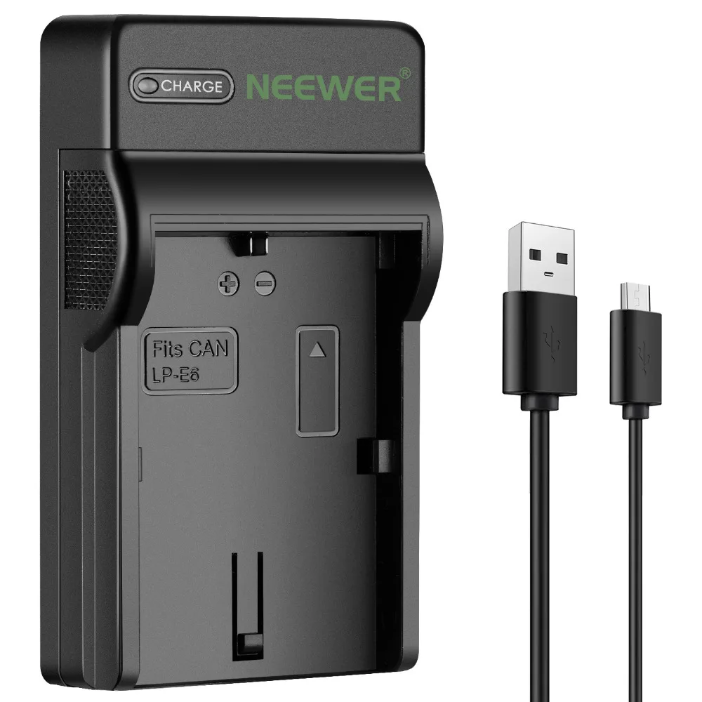Neewer тонкое быстрое зарядное устройство Micro USB для Canon EOS 6D 7D 60D 70D 80D 5Ds 5D Mark II