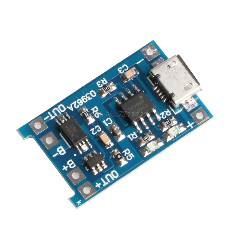 1 шт. микро 5V 1A USB 18650 Литий Батарея зарядная плата модуль+ защита электронное оборудование