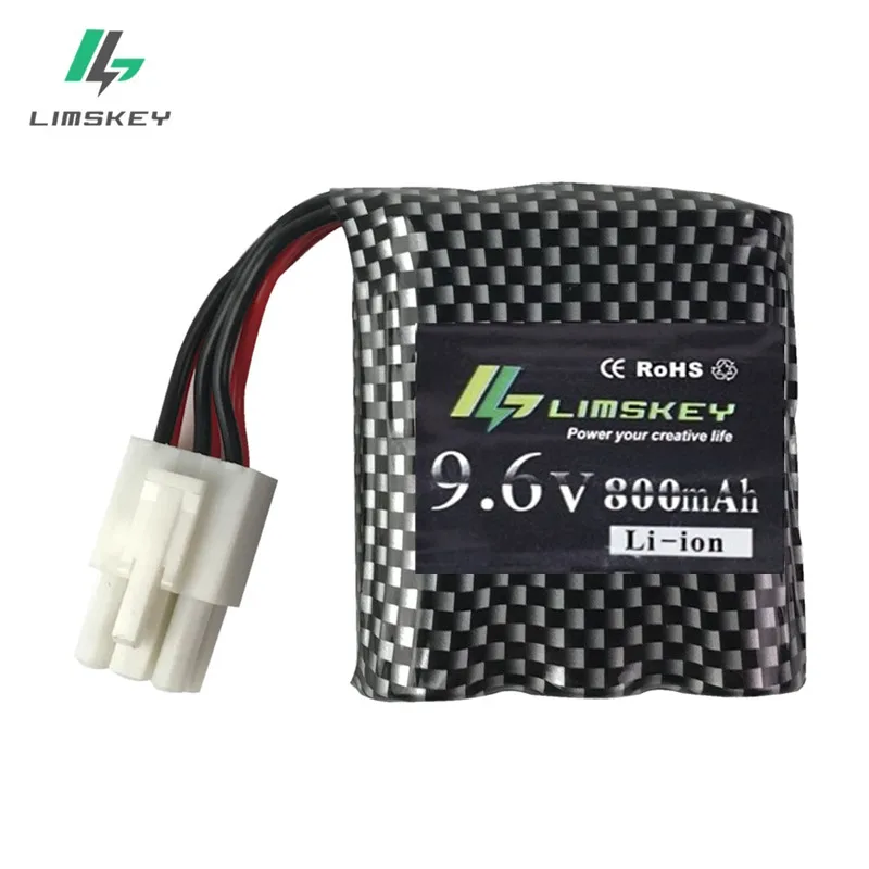 Limskey 9,6 в 800 мАч литий-ионный аккумулятор+ 9,6 в зарядное устройство для 9115 S912 9116 Высокоскоростной RC грузовик RC автомобиль аккумулятор