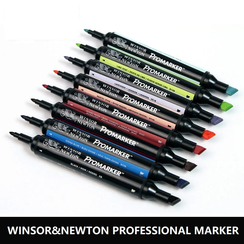 WINSOR & NEWTON Профессиональный маркер Твинс Советы Дизайн чертежный ручка свободный