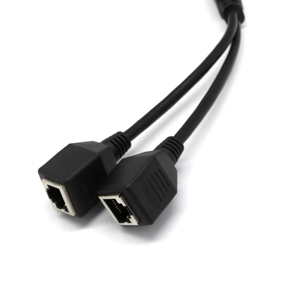 Сетевой Разветвитель RJ45 адаптер с 1 штекера на 2 гнезда порт LAN Ethernet сетевой