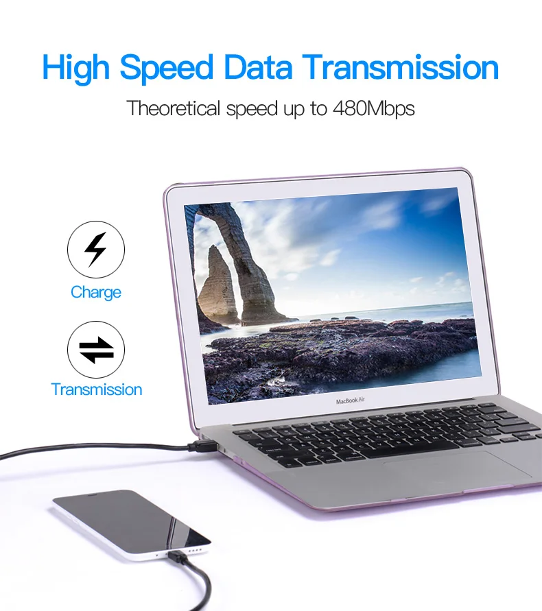 Vention Micro USB кабель 1 м 2 м 3 м 5V2A Быстрая зарядка кабель зарядного устройства микро-usb для samsung Xiaomi LG huawei Android Phone