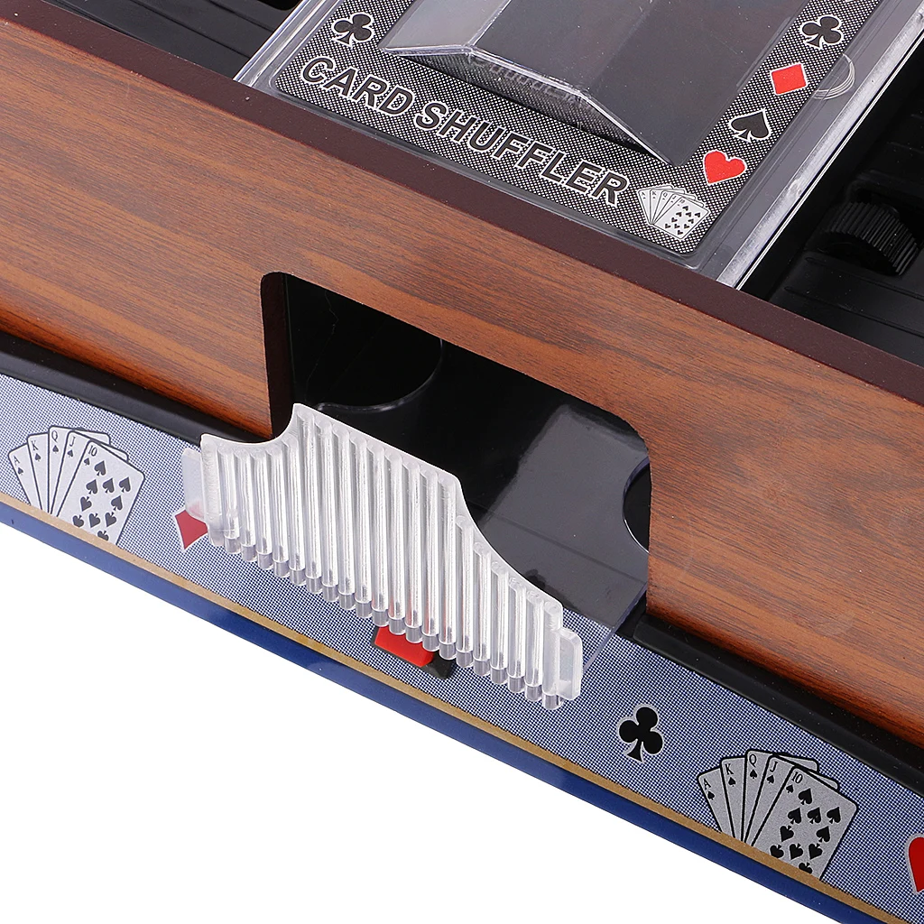 Деревянные автоматические игральные карты Pocker Shuffler 2 Deck казино сортировщик