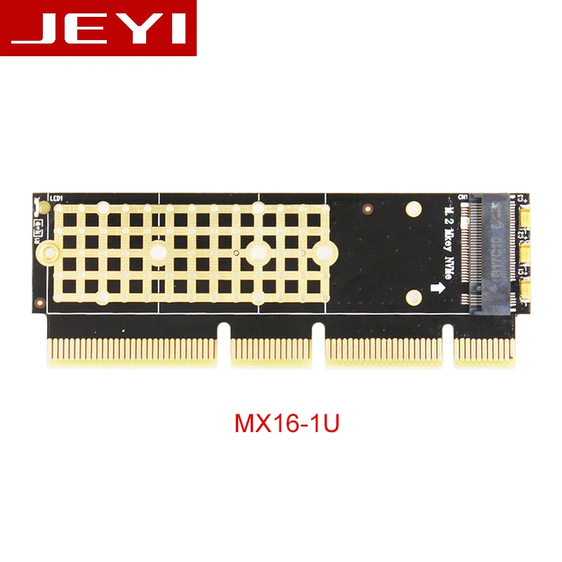 Синий JEYI MX16-1U M.2 NVMe SSD NGFF для PCI-E 3,0X4X8X16 адаптер M ключ интерфейсная карта m.2 полная скорость поддержка PCI Express 2230-2280 - Цвет: Синий