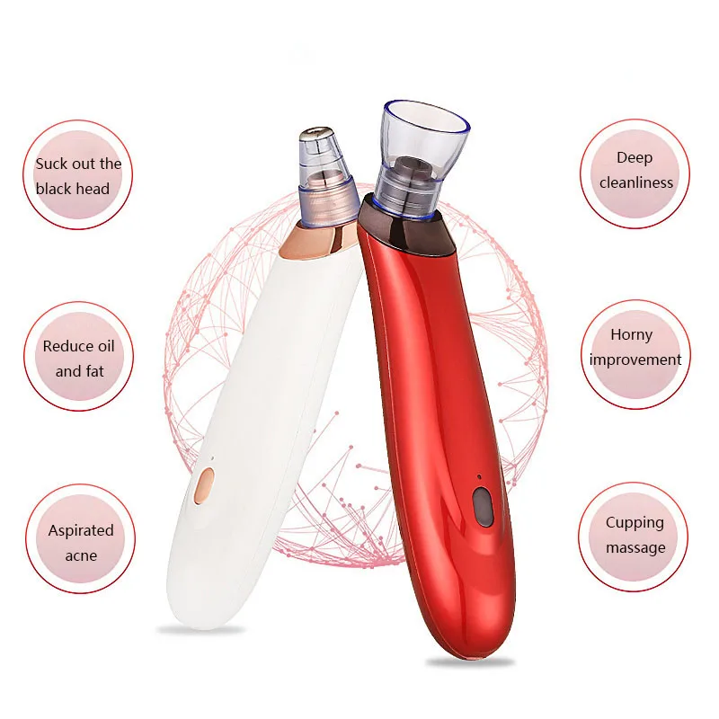 

Newest Vacuum Pore Cleaner Vacuum Blackhead Remover Blackhead Suction Machine Comedo Microdermabrasion Face Pore Cleaning