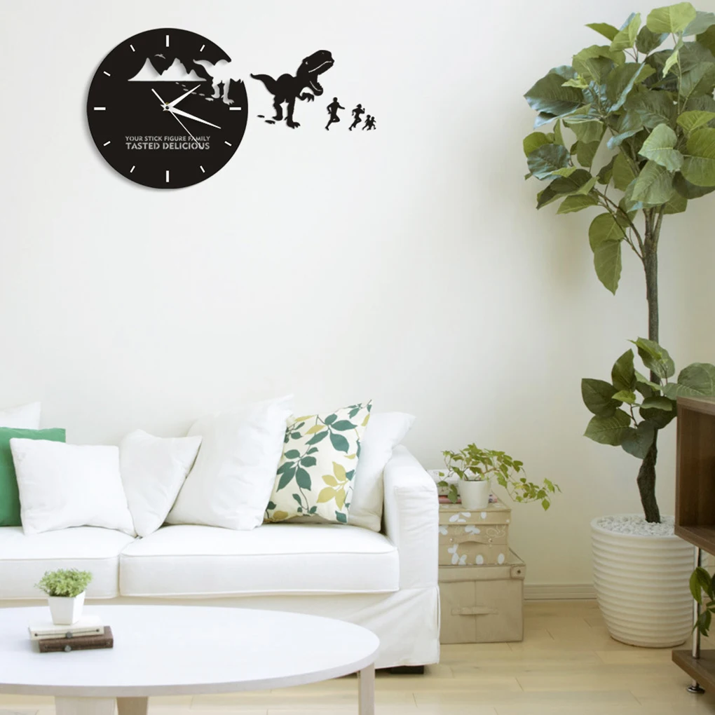 Цифровые настенные часы наклейка Современный дизайн DIY на стене кухни гостиной